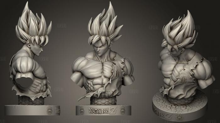 Goku stl model for CNC